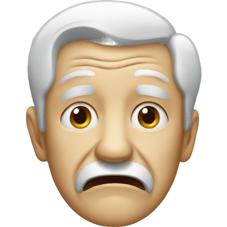 Old man crying emoji