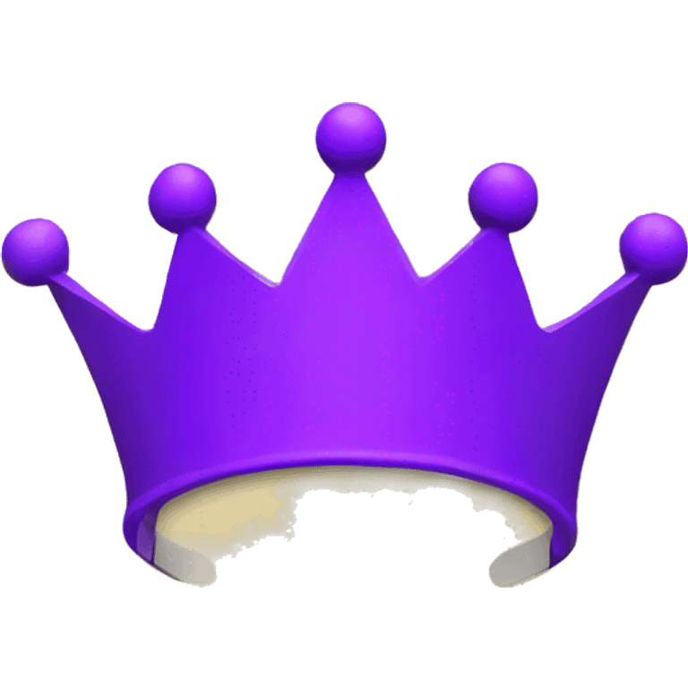 Neon purple crown on letter Founder emoji