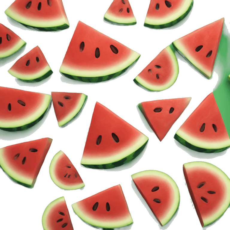 Watermelon mad emoji