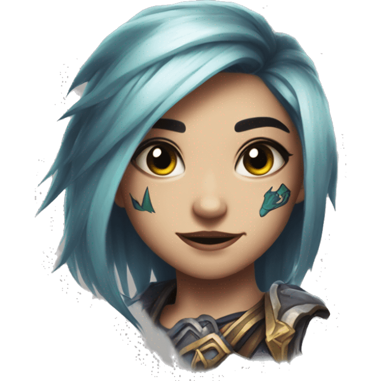 vi from league of legends with tattoo emoji