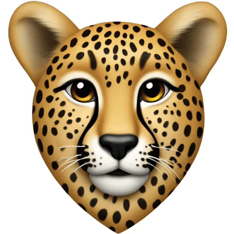 Cheetah heart emoji