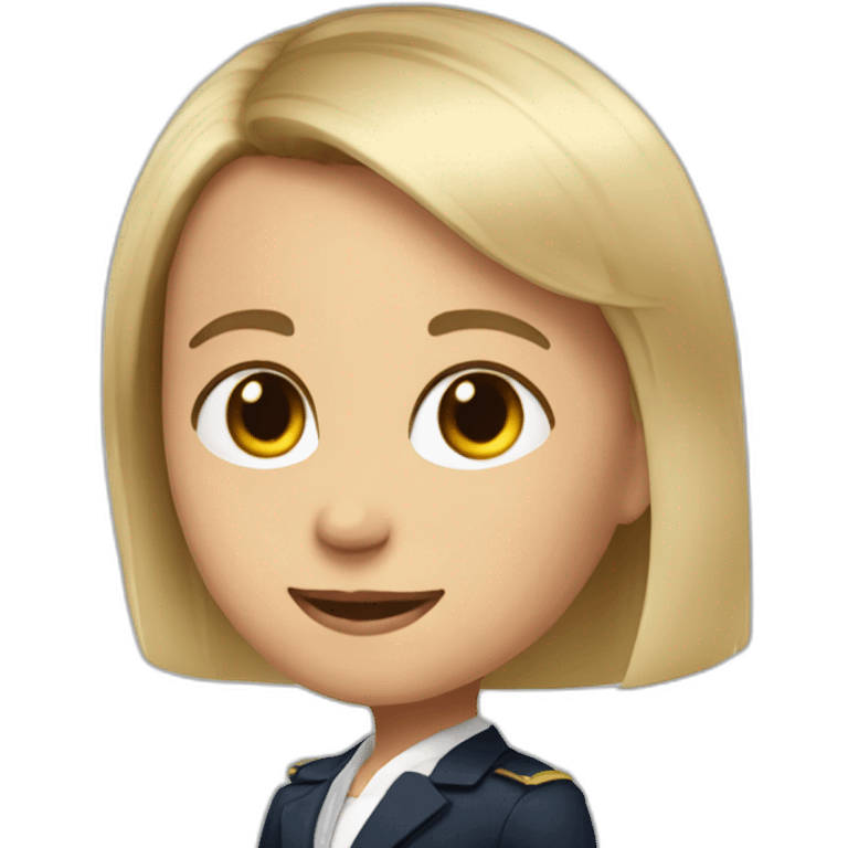 Macron en fille emoji