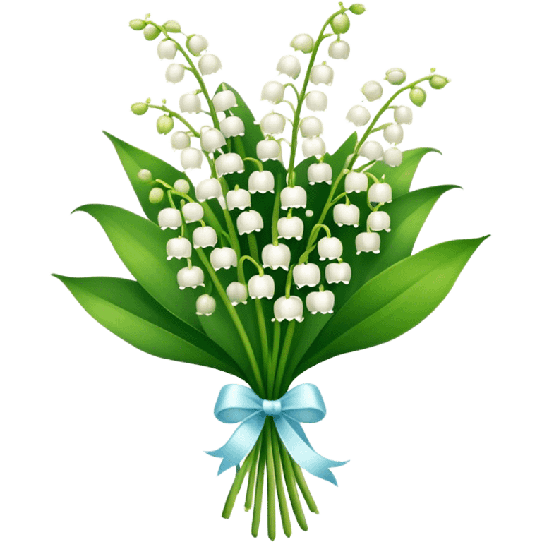 Lilly of the valley bouquet  emoji