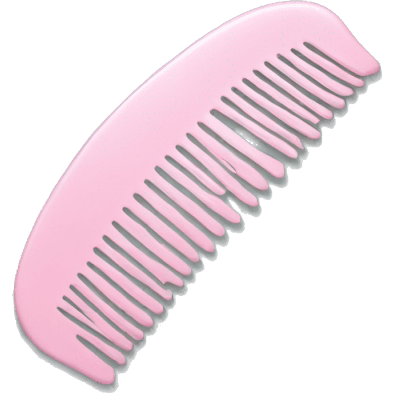 Light pink hair comb emoji