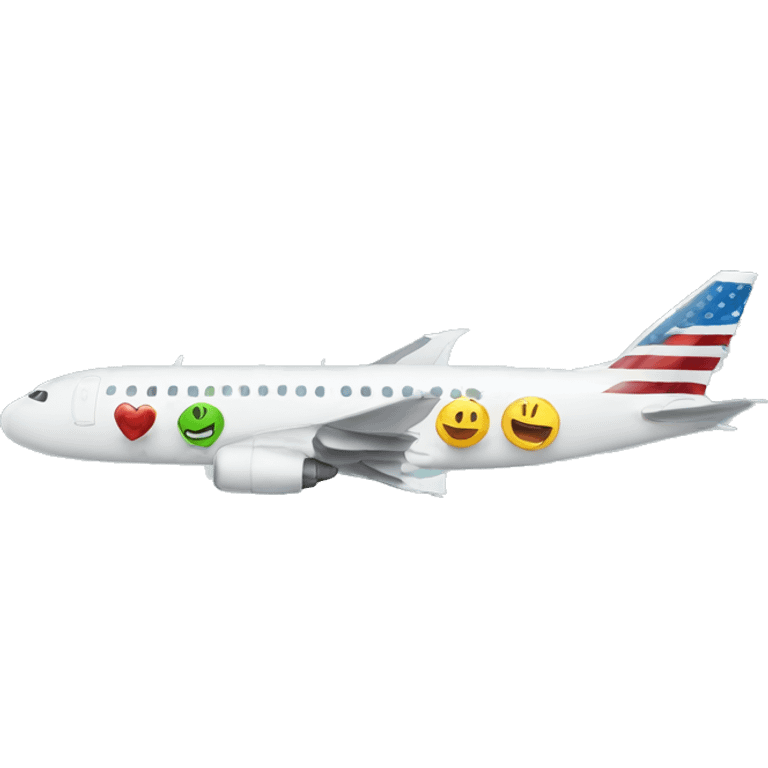 thank you written on an airplane emoji