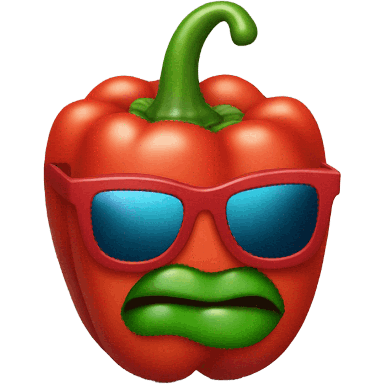 pepper with Mantel and sunglasses and necklace emoji