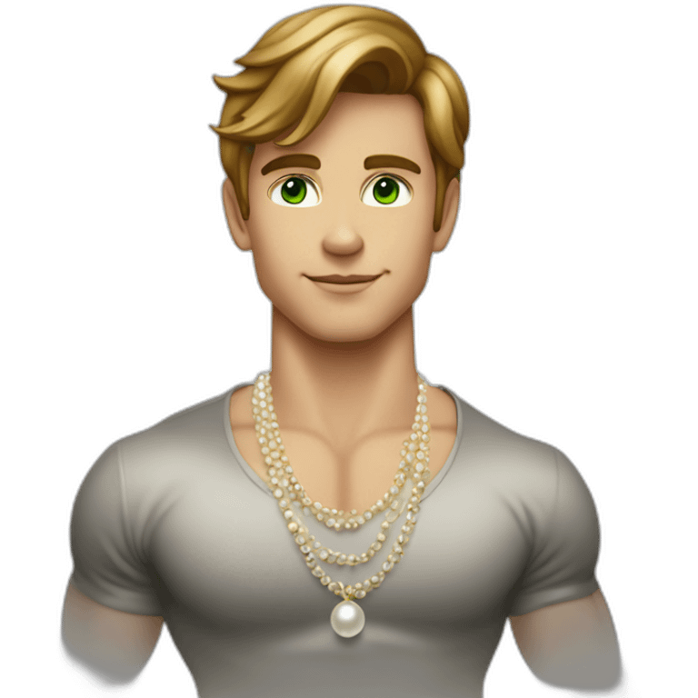 Posh-muscle-boy-with-pearl-necklace-and-green-eyes-and-brown-hair emoji