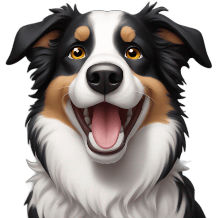 Happy border Collie named Roy emoji