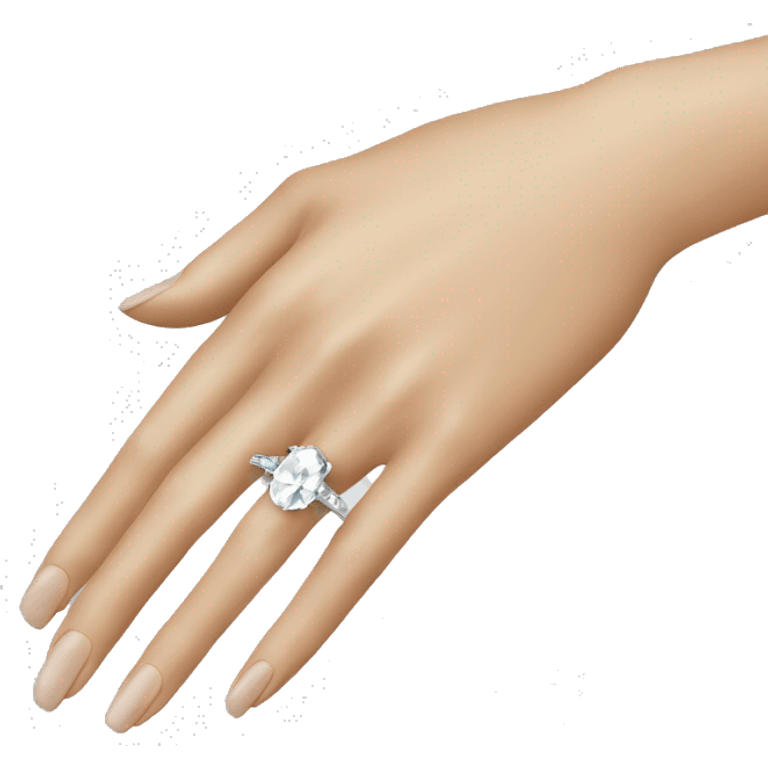 3 carat oval engagement ring emoji