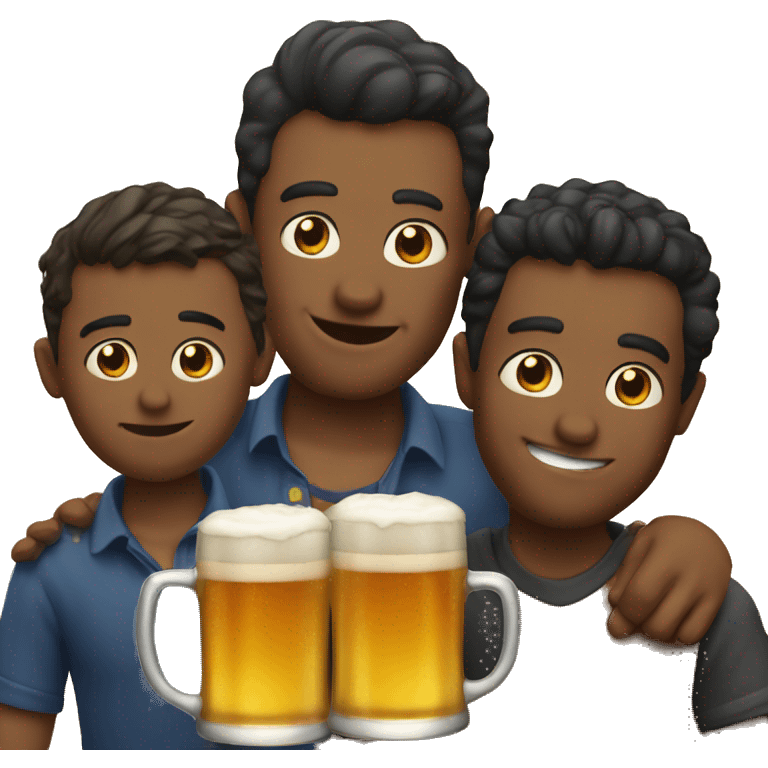 drinking beer with the boys emoji