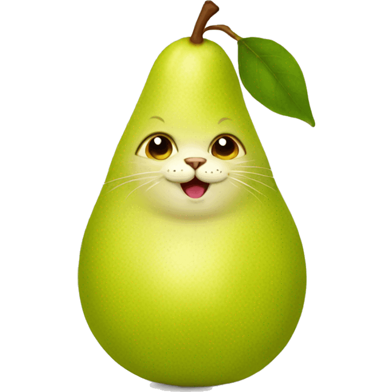 pear cat emoji