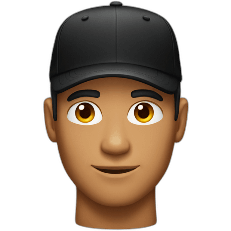 Tanned Guy with black cap emoji