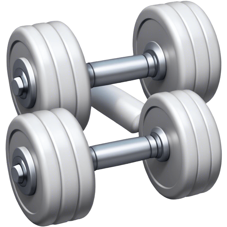 white dumbell emoji