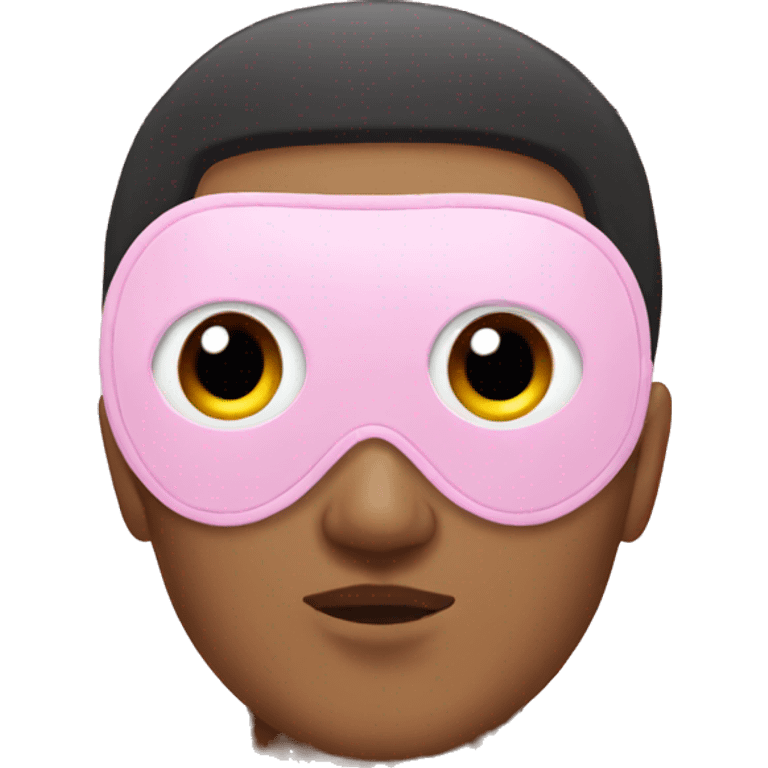 Pink eye mask  emoji