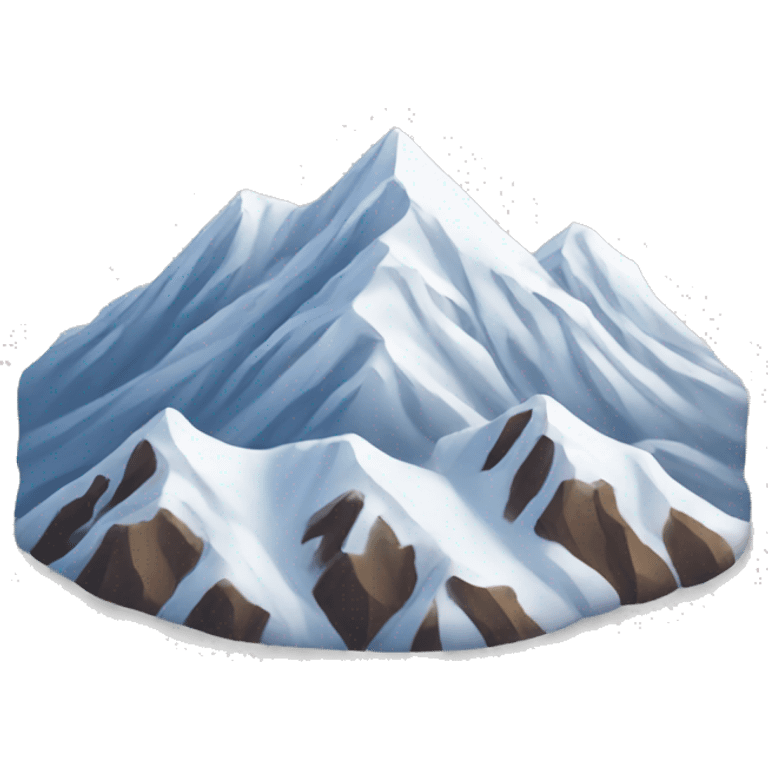 snow capped mountain emoji