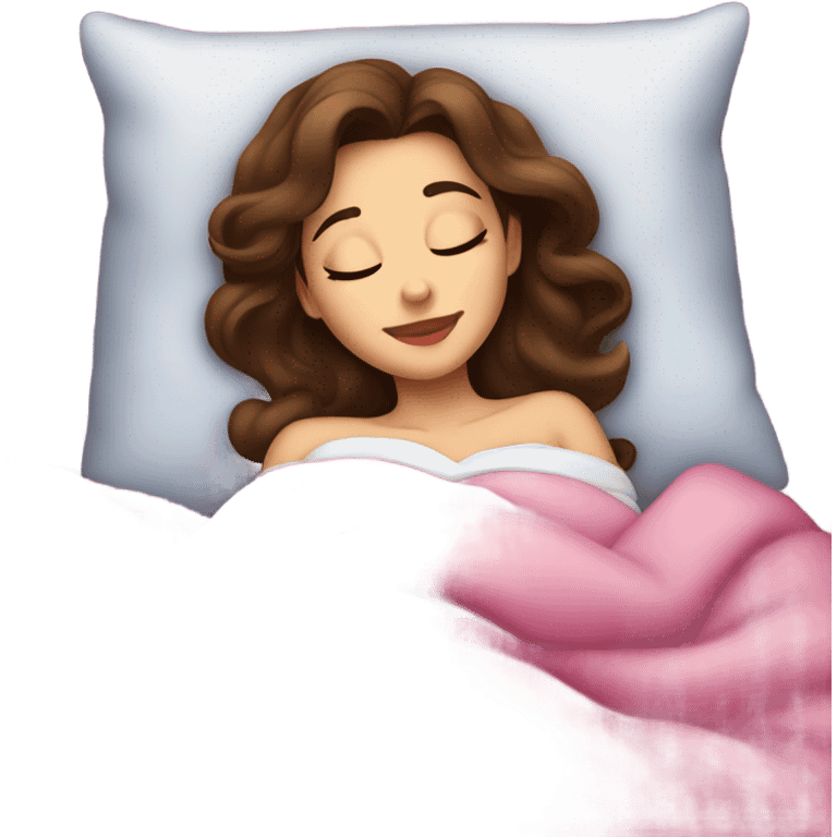 Sleeping brunette beauty Disney emoji