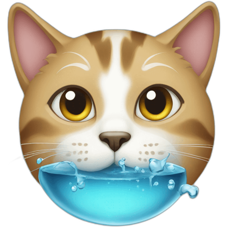 cat with water emoji