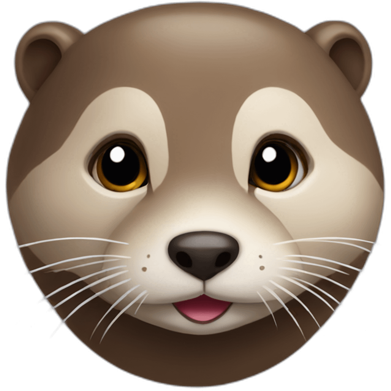 Loutre dans un coeur emoji