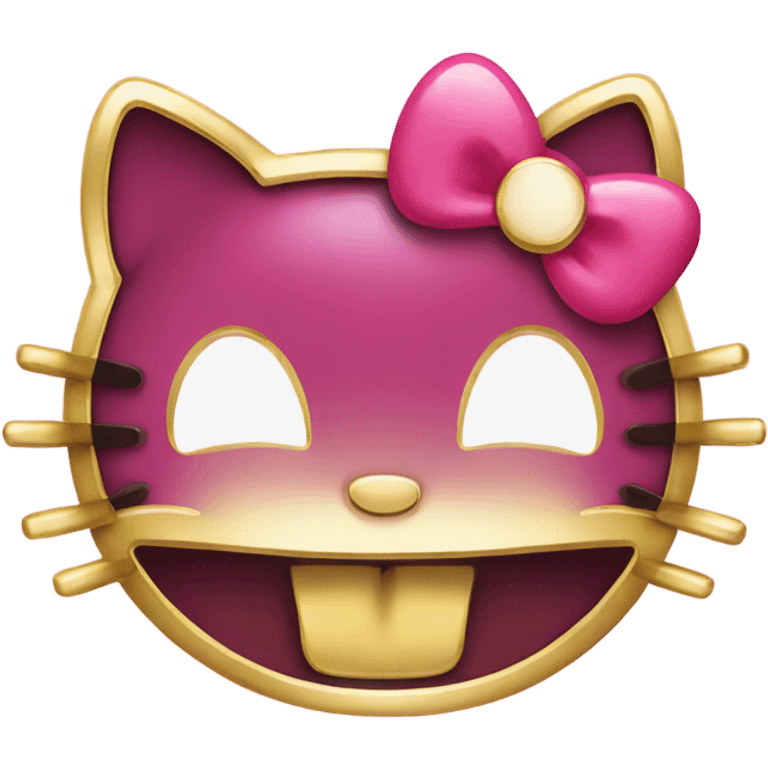 hello kitty with gold grill emoji