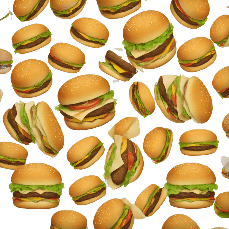 burger emoji without cheese emoji