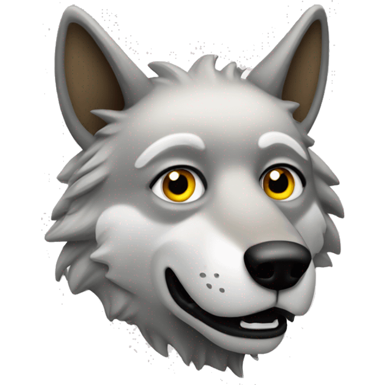 stupid silly bank wolf emoji