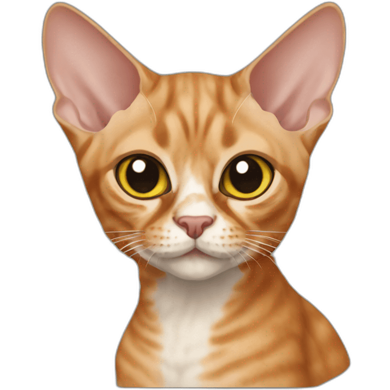 devon rex ginger cat emoji