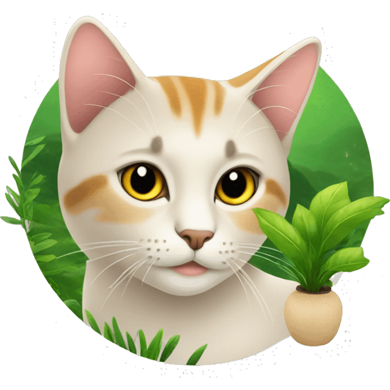 Gato con logo de Natura cosméticos  emoji