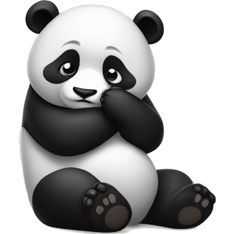 cute panda facepalm emoji