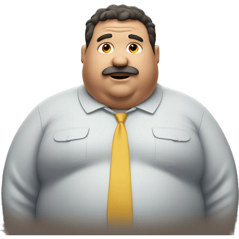 Fat guy emoji