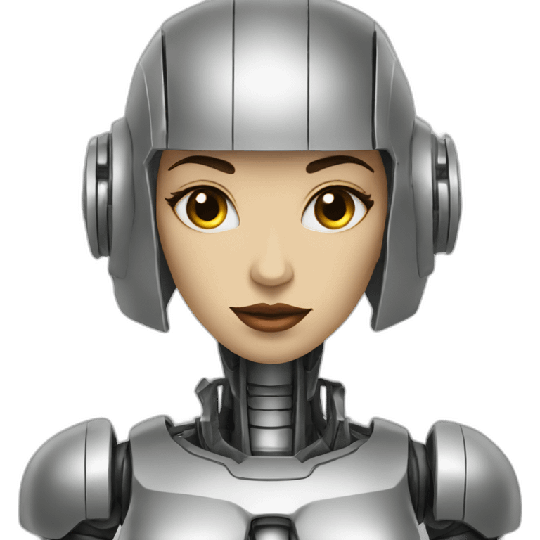 female robot from metropolis emoji