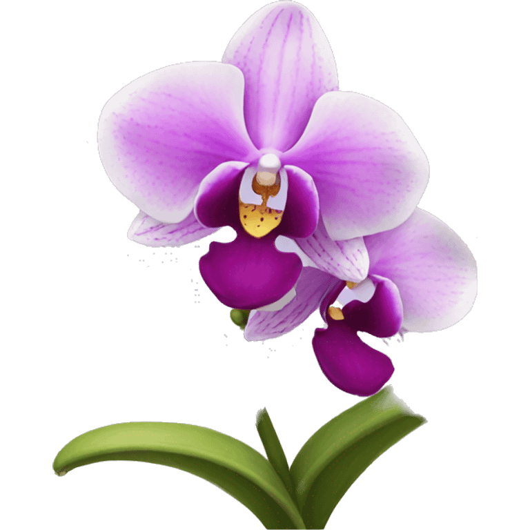 orchid flower emoji