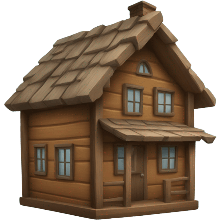 Wood House emoji