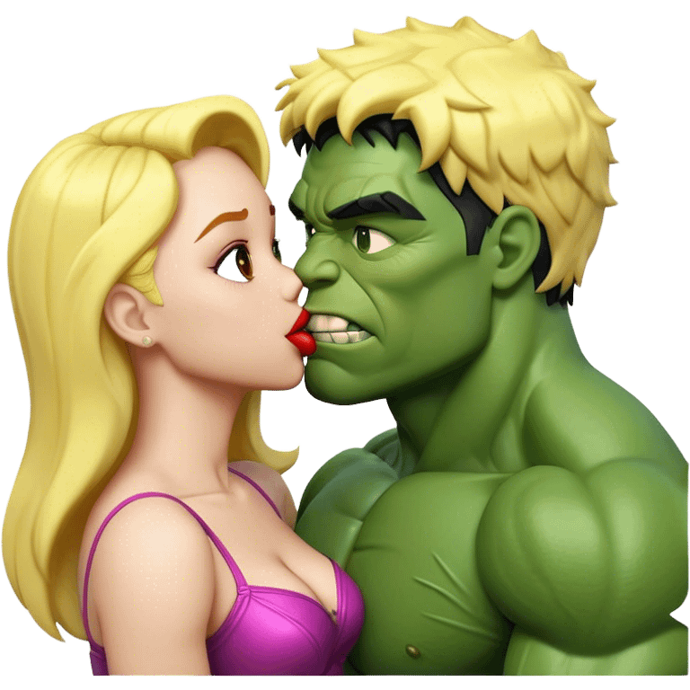 The Flash in Kiss She Flash Girl Romantic Hulk Mix "3d Emoji Old" emoji