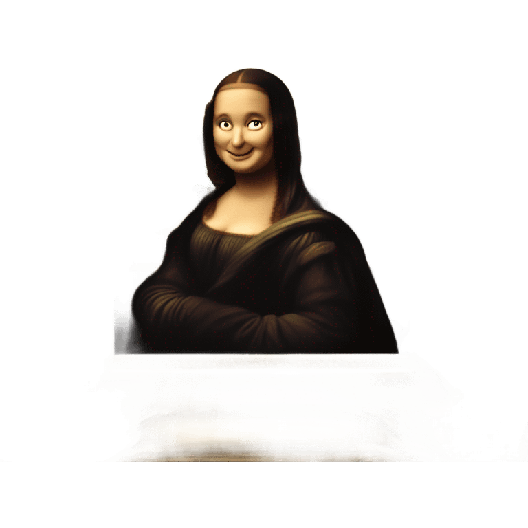 framed mona lisa emoji