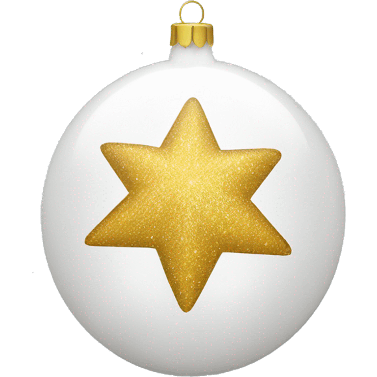 White star Christmas Ball  emoji