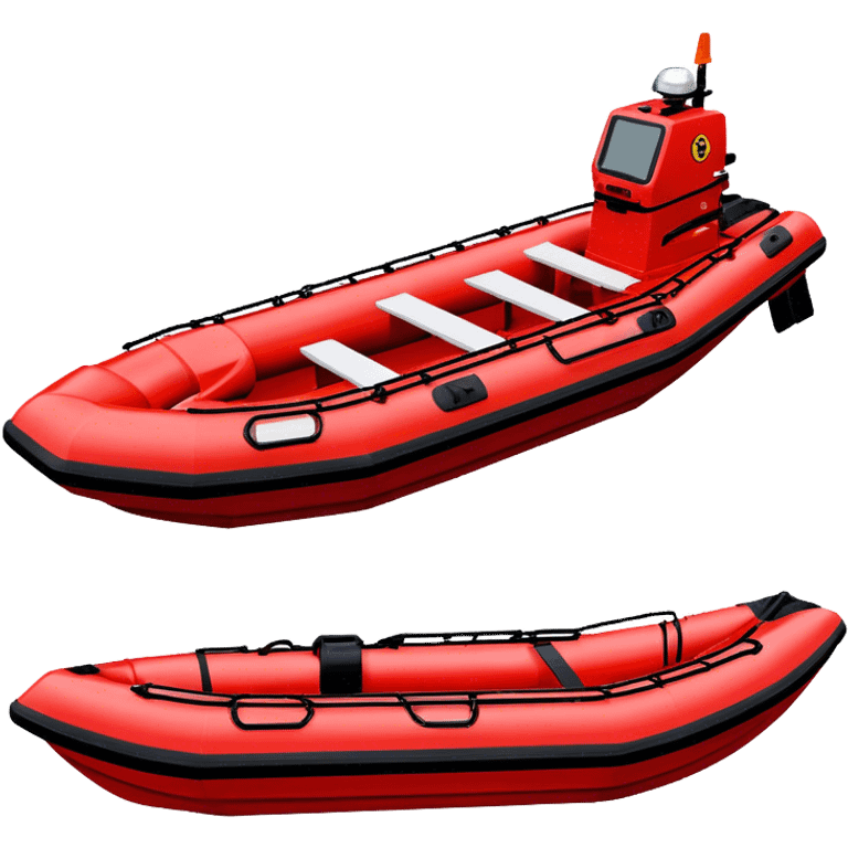 Rescue Boat - Zodiac Pro 850 (Model Year: 2022) (Iconic colour: Red and black) emoji