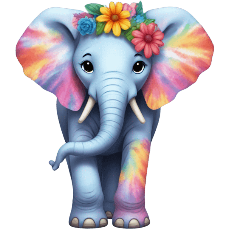 Elephant hippie emoji