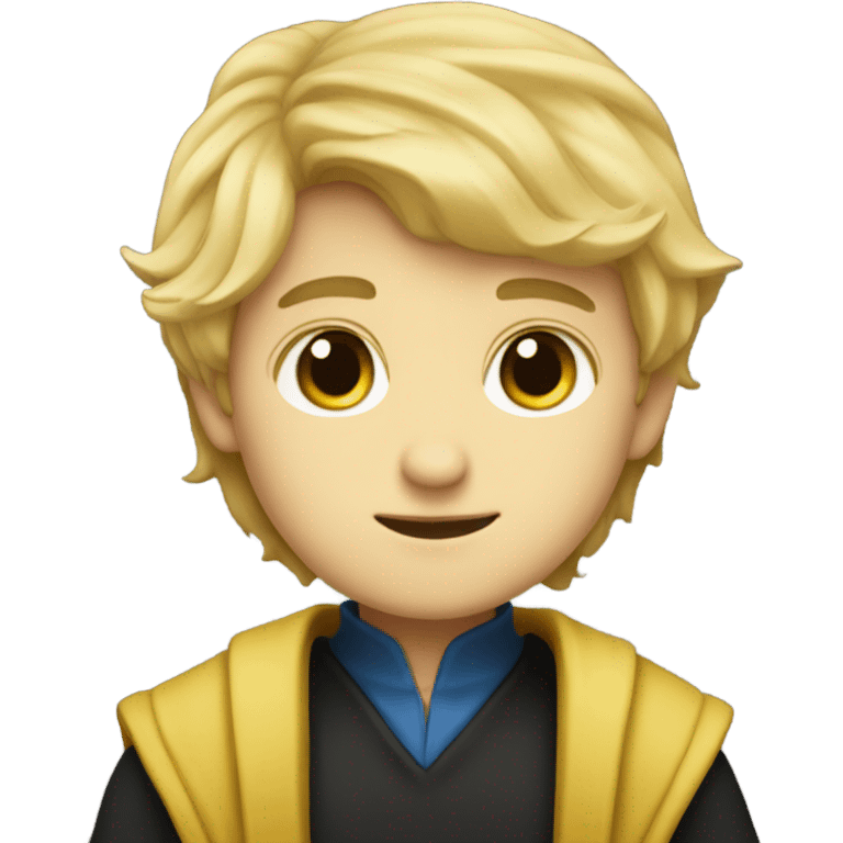 Blonde hufflepuff boy blue eye adult emoji