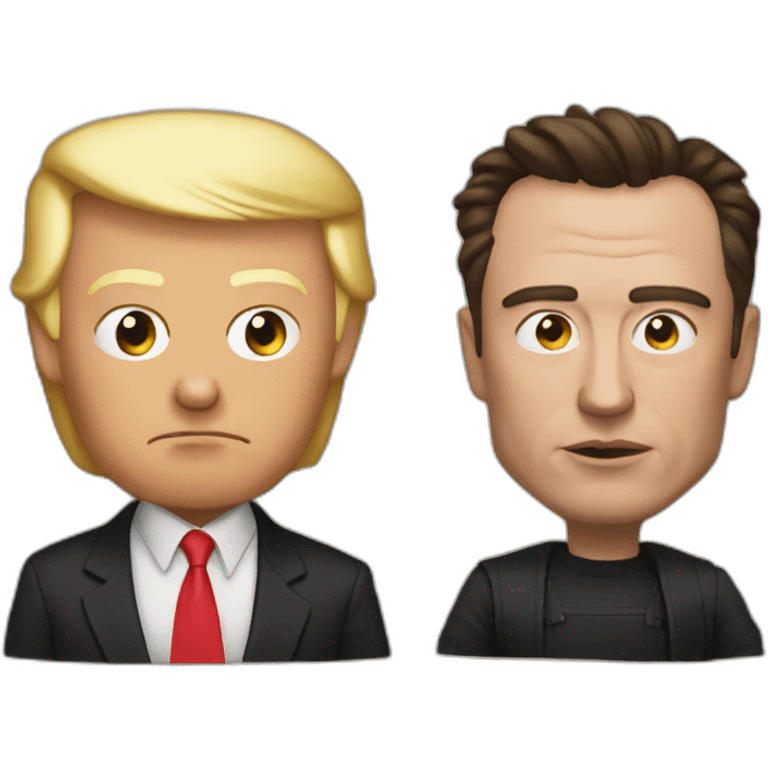 Musk vs trump emoji