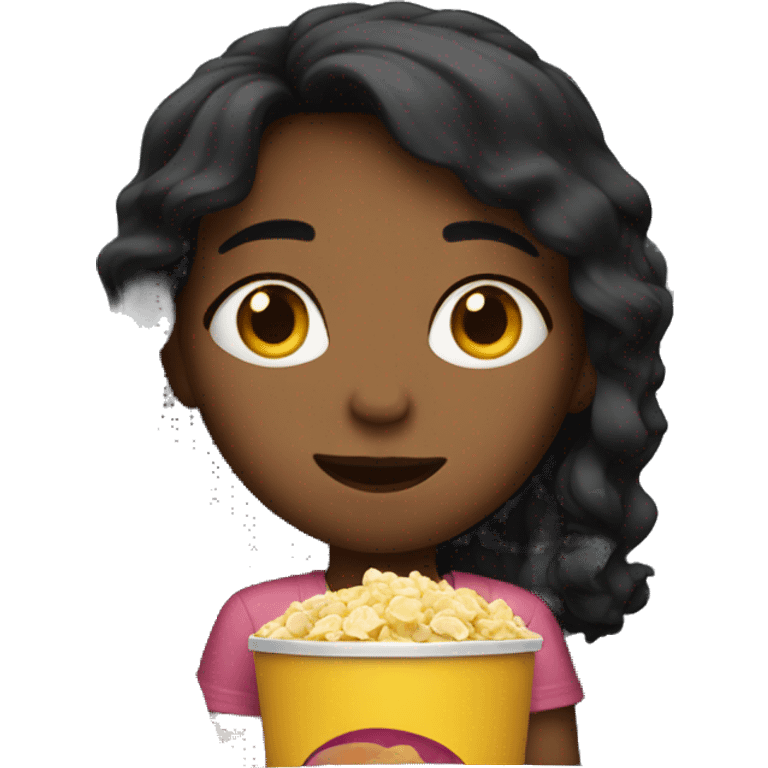 Girl watching movie  emoji