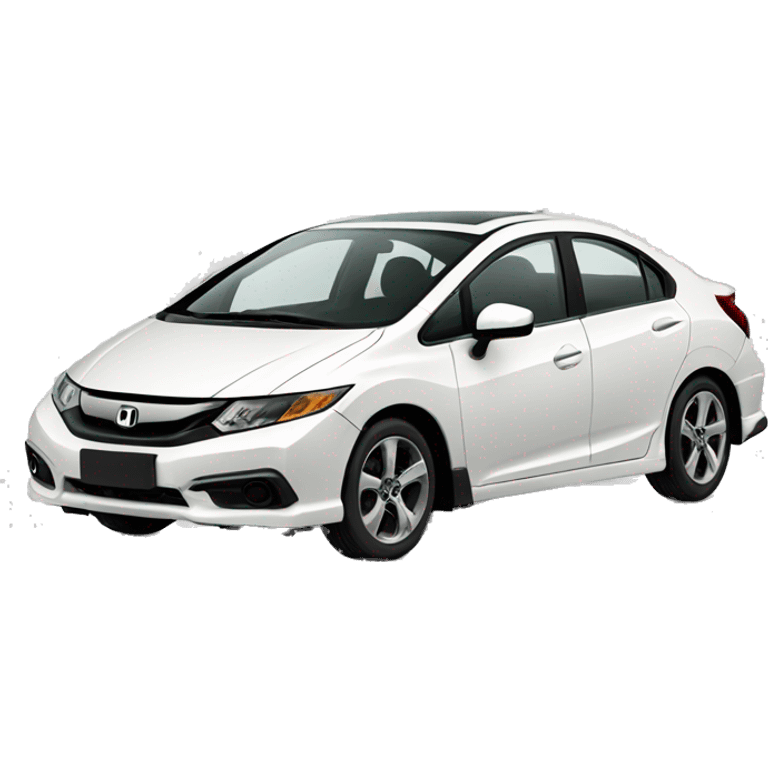 White Honda civic emoji