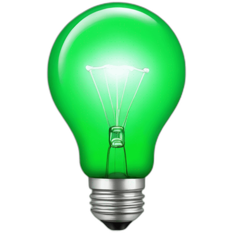 green lightbulb emoji