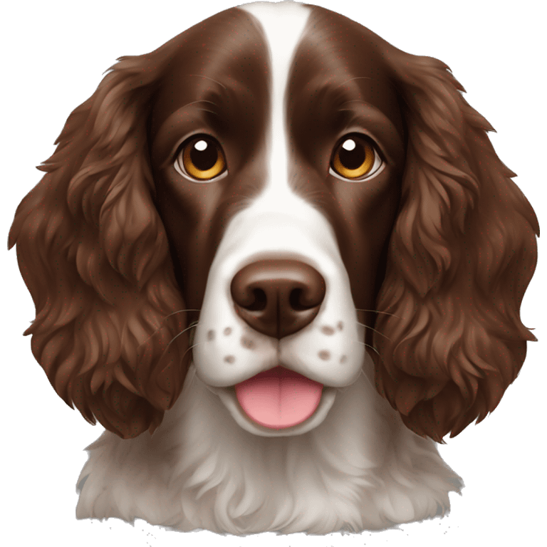 Brown Springer spaniel emoji