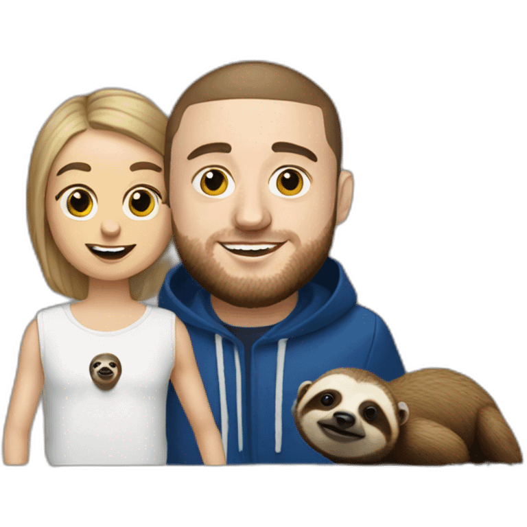 Mac miller and a sloth emoji