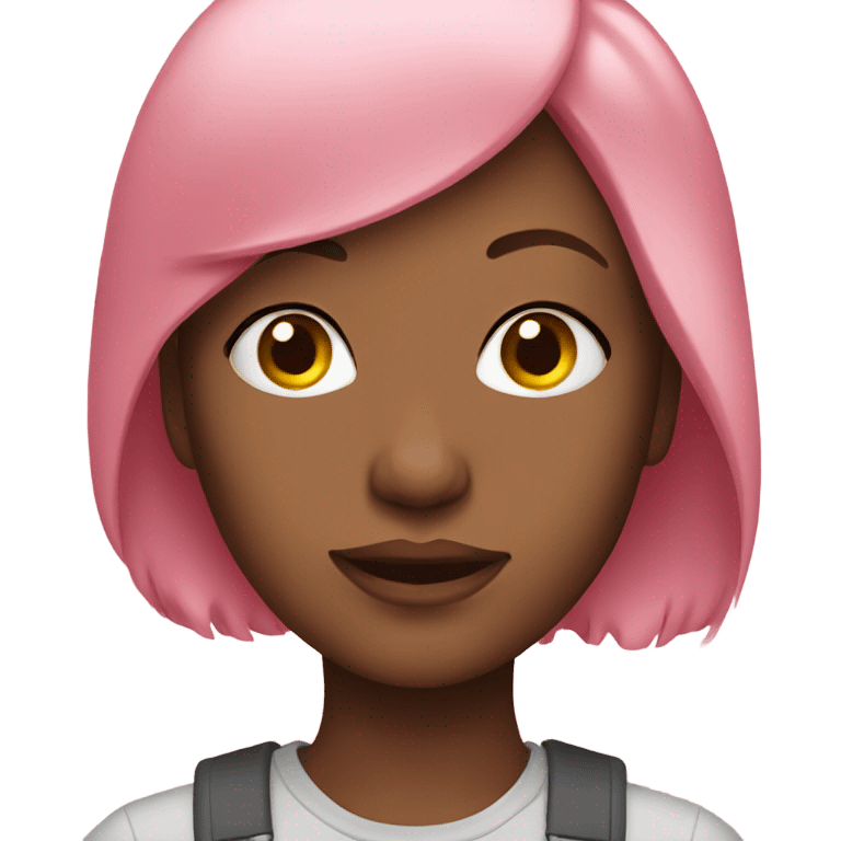 Young Woman pink emoji