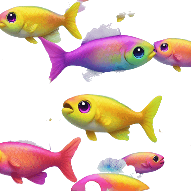 lisa frank fish emoji