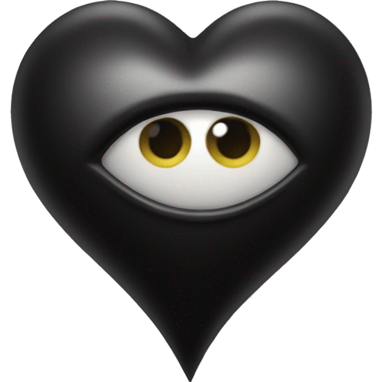 Black heart with eye  emoji