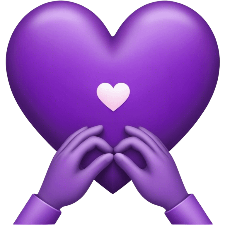 Goodnight heart hold and purple  emoji