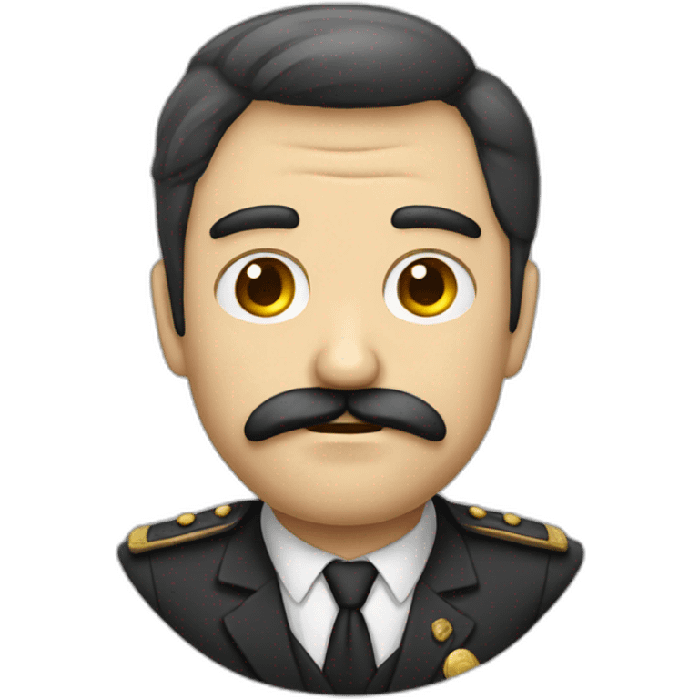 Hombre mayor triste pelo y bigote blanco emoji