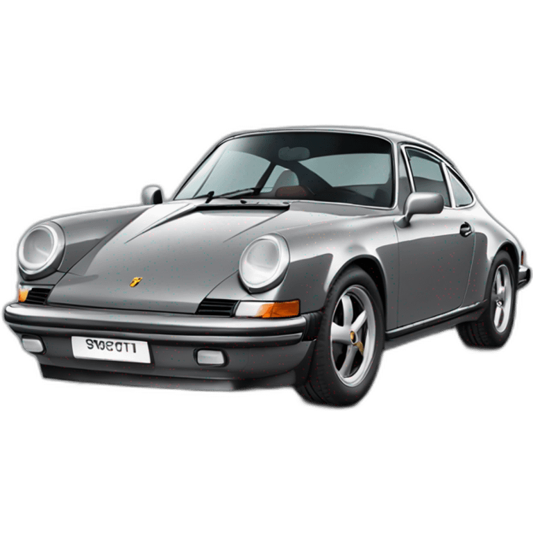 porsch 911 grey carrera emoji